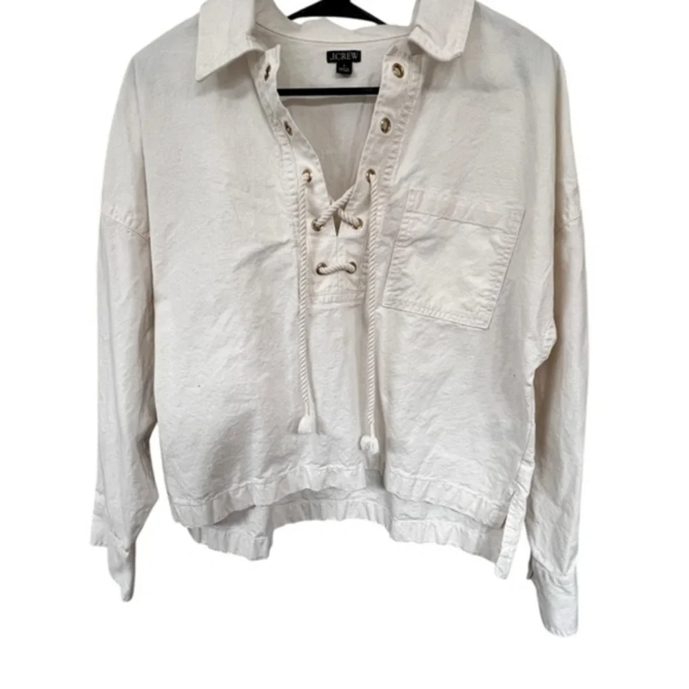 J.Crew Ivory Button-Up Blouse